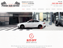 Tablet Screenshot of premierautoservice.biz